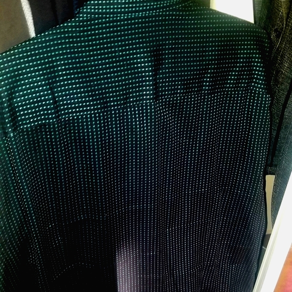 Versace long sleeve black with teal Microdot pattern - Picture 3 of 3